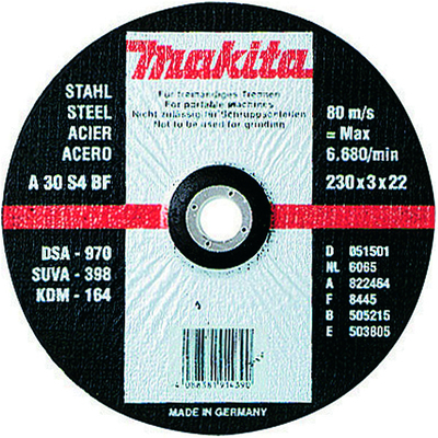 Disque à tronçonner métal pour meuleuses-P09582